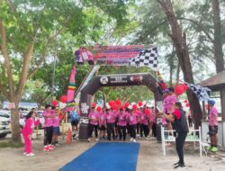 Wakapolda Sumut Meriahkan Virtual Run Dan Senam Powerfit Di Pantai Cermin