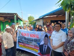 Zulkarnaen S.K.M Serahkan Bantuan Pangan untuk Warga Terdampak Banjir Kota Medan.