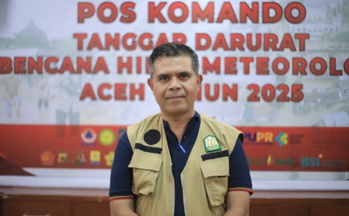 Teks foto: Juru Bicara Pos Komando Tanggap Darurat Bencana Hidrometeorologi Aceh, Murthalamuddin, (ist)