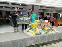 ‎Mahasiswa Gayo Lues Donasi Bantuan ke Posko Kabupaten  ‎