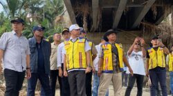 HRD dan Pejabat Kementerian PU Tinjau Pekerjaan Jembatan Bailey Kuta Blang 