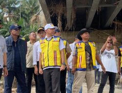 HRD dan Pejabat Kementerian PU Tinjau Pekerjaan Jembatan Bailey Kuta Blang 