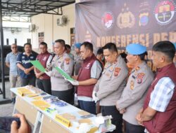 Kapolres Batubara Gelar Jumpa Pers 3 Tersangka Narkoba