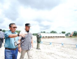 Bupati Batubara dan Anggota DPRD Provsu Tinjau Bendungan Sungai Dalu-Dalu