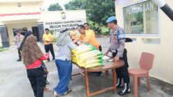 Teks fhoto Polres Batubara gelar Gerakan Pangan Murah (GPM) serentak di beberapa titik strategis Diwilkum Polres Batubara Rabu (17/12/2025).beritasore/alirsyah