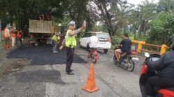 Satlantas Polres Sergai Giat Pengamanan Lalin Di Jalinsum Sumatera