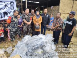 PSDKP Salurkan Bantuan KKP Untuk Korban Banjir Di Brandan Barat 