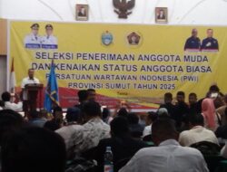 PWI Sumut Terima Seleksi Anggota MUDA Dan Kenaikan Status Anggota Biasa