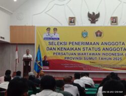 Peserta Seleksi Ujian PWI Sumut 2025 Membludak, Lebihi Target Panitia