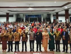 Bupati dan Wakil Bupati Nias Barat Hadiri Natal PMNBI di Medan.