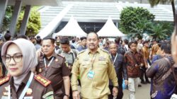 Teks fhoto Bupati Batubara H.Baharuddin Siagian, SH, M.Si dan Wakil Bupati Syafrizal, SE., M.AP hadiri Rakornas Tahun 2026 dibuka Presiden RI di Sentul International Convention Center (SICC) Bogor, Jawa Barat Senin (2/2/2026). beritasore/alirsyah
