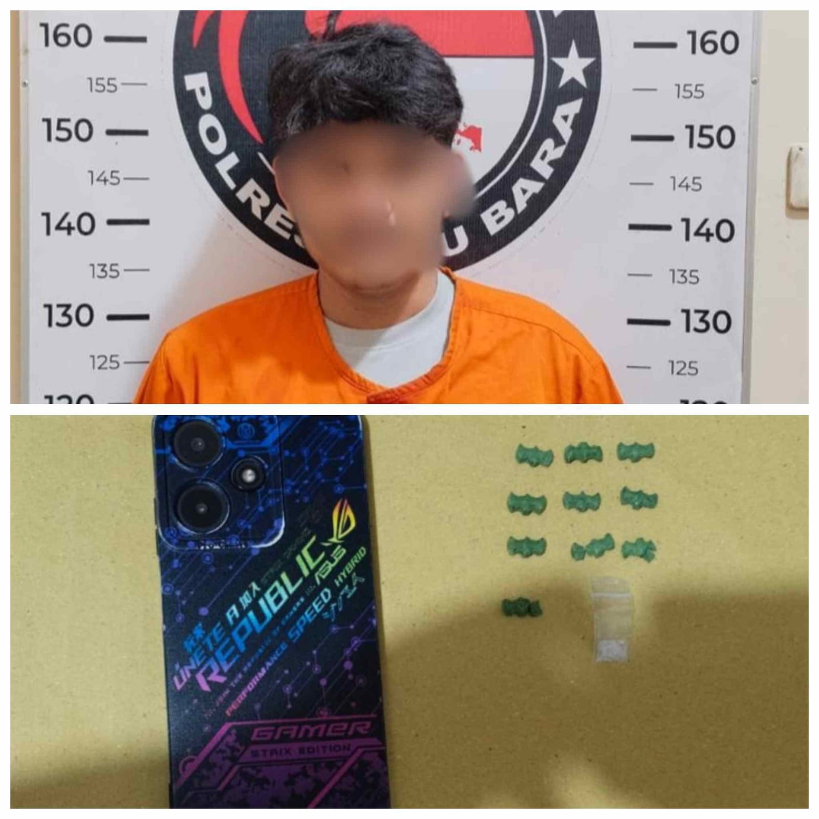 Teks fhoto Satresnarkoba Polres Batubara Intensifkan Pemberantasan Narkoba, d u a kasus siungkap sepekan Senin (9/2-2026). beritasore/alirsyah