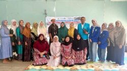 Teks Foto: Tim PKM Dosen Universitas Samudra Fakultas Hukum saat berikan Pendampingan Psikososial (Trauma Healing) bagi anak-anak korban bencana, di Desa Tanjung Neraca, Kecamatan Manyak Payed, Kabupaten Aceh Tamiang.(ist). 