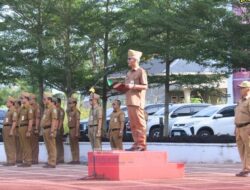 Pemkab Nias Laksanakan Upacara Pengibaran Bendera Merah Putih