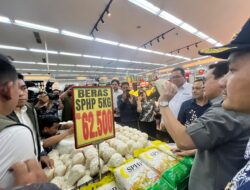 Bulog Sumut Dampingi Mendag RI Sidak di Pasar Gambir Dan Ritel Modern Tebing Tinggi