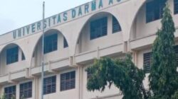 Teks foto: Gedung kampus Universitas Darma Agung Medan.