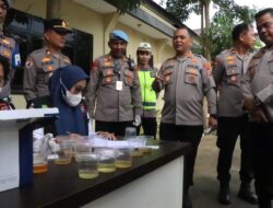 Polres Sergai Gelar Tes Urine Mendadak bagi Personil