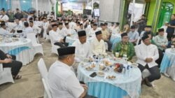 Teks foto: Gubernur Sumatera Utara (Sumut) Muhammad Bobby Nasution dan Wakil Gubernur Sumatera Utara (Sumut) Surya melakukan kegiatan Safari Ramadhan ke Kabupaten Padang Lawas Utara yang dilakasanakan di Masjid Raya Pasar Sipiongot, Kecamatan Dolok, Kabupaten Paluta, Selasa (3/3/2026).