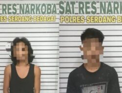 Satres Narkoba Polres Sergai Tangkap Dua Pengedar Sabu di Pantai Cermin