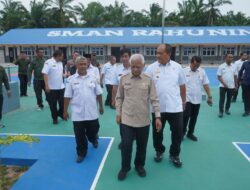 Wabub Asahan Dampingi Wagubsu Tinjau Persiapan Pembangunan SMAN Rahuning
