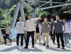 Gubsu Resmikan Jembatan Aek Sipange Di Tapsel