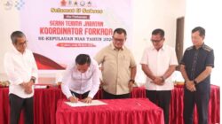 Sertijab Bupati Nias Barat Koordinator Forkada Se-Kepulauan Nias