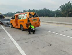 Ban Pecah Di Tol Indrapura–Kisaran, Dua Meninggal, Empat Luka-luka