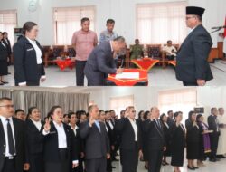 Wali Kota Gunungsitoli Lantik 81 Kepsek Dan  Penjabat Pengawas