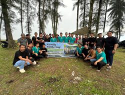 Suasana Kebersamaan Terlihat Family Gathering Pemuda Desa Blang Baro