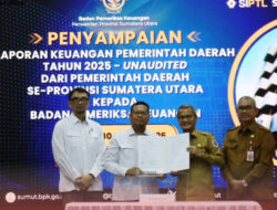 Bupati Nias Serahkan LKPD 2025 Unaudited Kepada BPK Sumut