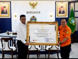 Gubsu Terima Piagam Penghargaan Dari Basarnas