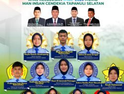 12 Dari 32 Siswa MAN IC Tapsel Masuk PTN Tanpa Testing, Termasuk Ke UGM Dan IPB