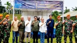 Silaturahmi dan Halal Bihalal, Batalyon Para Komando 463 Pasgat Pererat Sinergi dengan Media Sumut