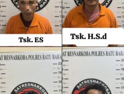 Polres Batubara Tangkap 4 Tersangka Dan BB 200 Gram Shabu