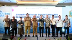 Teks foto: Penjabat Sekretaris Daerah Provinsi (Sekdaprov) Sumatera Utara (Sumut) Sulaiman Harahap didampingi sejumlah OPD membuka Launching Program Bussiness Registration SDG's di lantai 3 Hotel Adimulia Medan, Senin (6/4/2026)