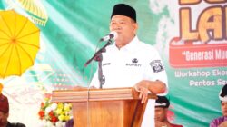 Teks Foto Bupati Langkat H. Syah Afandin, SH secara resmi membuka kegiatan Jambore Budaya DSML 2026 di Gedung Dewan Syarikat Melayu Langkat, Stabat, Rabu (8/4).Waspada.id/ist.