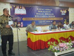 Bupati Asahan Hadiri Halal Bihalal Keluarga Besar Disdik