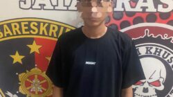 Teks fhoto Polres Batubara meringkus RG pembacok Pelajar diwarung tuak Dusun VII Desa Pematang Rambai Kecamatan Nibung Hangus Kabupaten Batubara Senin (13/4-2026).beritasore/alirsyah